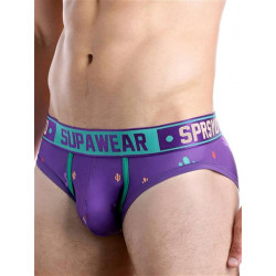 Supawear Sprint Cacti Brief Underwear Prickly Purple (T6122)