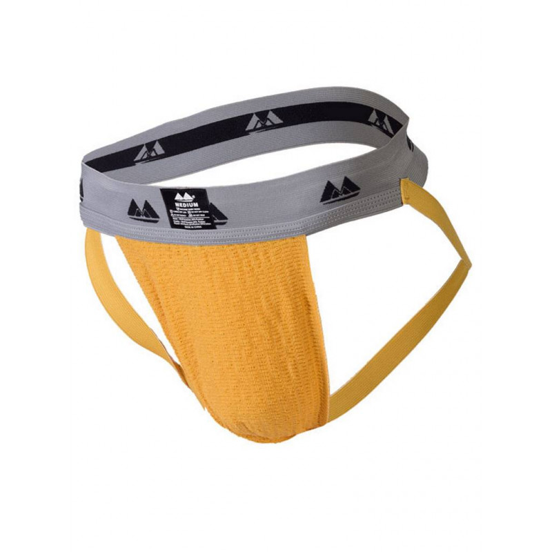 MM The Original Jockstrap Underwear Gold/Grey 2 inch (T6221)