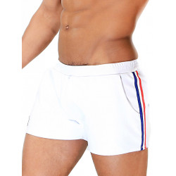 TOF Paris White Party Shorts Blue/White/Red (T7090)