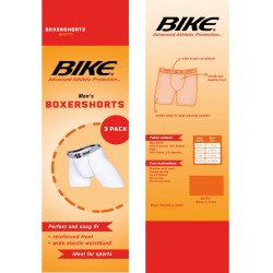 BIKE Boxershorts Underwear White 3-Pack (T7419)