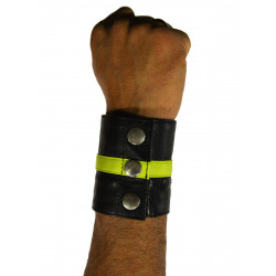 RudeRider Wrist Wallet Leather Black/Yellow (T7320)