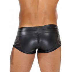 ToF Paris Fetish Full-Zip Boxer Underwear Black (T7907)