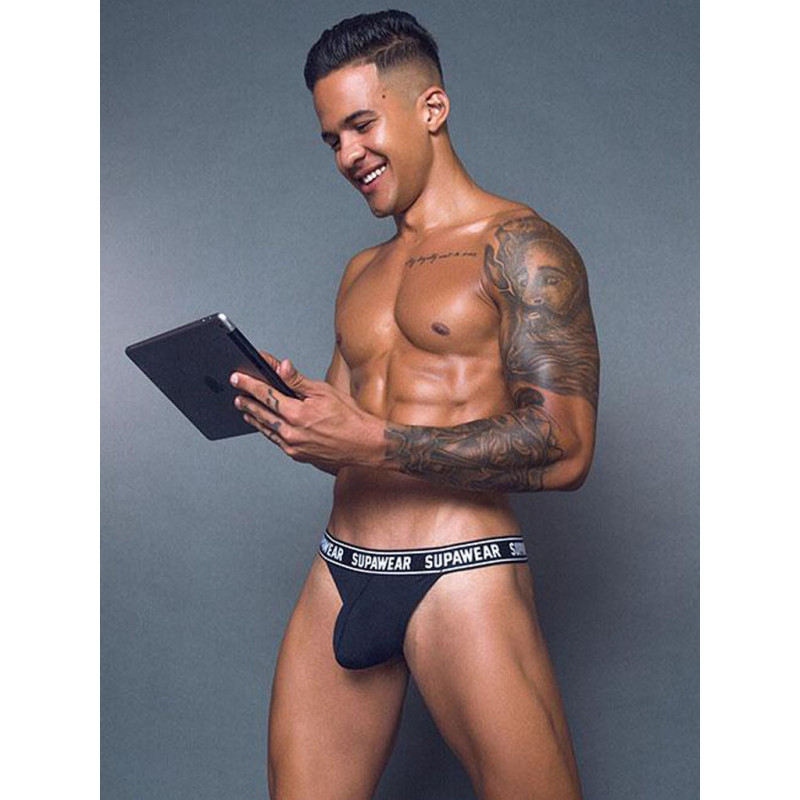 Supawear WOW Thong Underwear Black (T7948) Supawear WOW Thong Underwear Black (T7948)