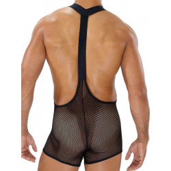 ToF Paris Bulge Mesh Singlet Black (T7901)