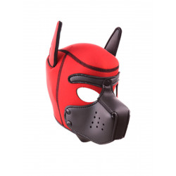 RudeRider Neoprene Puppy Hoods Red/Black (T7720)