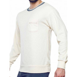 Supawear Terry Toweling Sweater Off White (T8394)