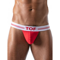 TOF French Stringless Thong Underwear Red (T8485)