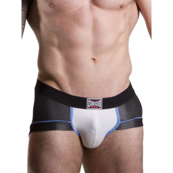 GBGB Boone Metallic Denim Brief Underwear Black/White/Sky Blue (T7057)