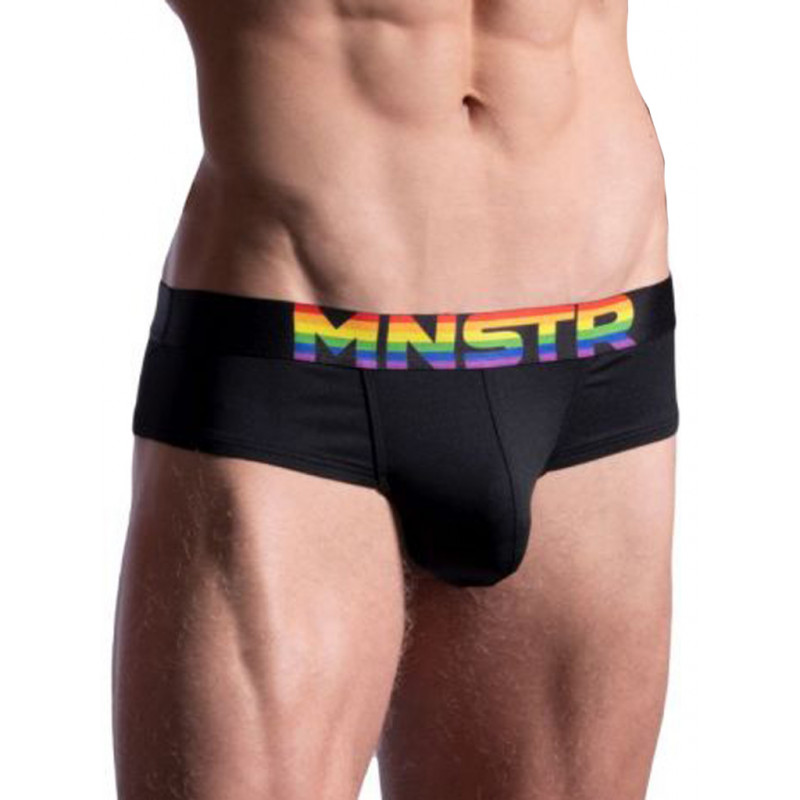 Manstore Cheeky Brief M2184 Underwear Black/Pride (T8531)