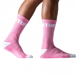 ToF Paris Sport Socks Pink/White (T8577)