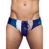 2Eros Print Swimwear Brief Stripes (T8609)