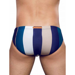 2Eros Print Swimwear Brief Stripes (T8609)