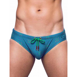 2Eros Print Swimwear Brief Jade (T8753)