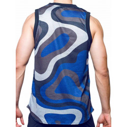 Supawear Mesh Jersey Tank Top Blue Print Combo (T8843)