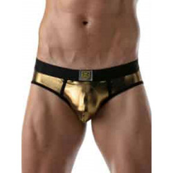 TOF Metal Brief Underwear Gold (T8852)