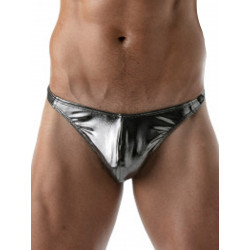 ToF Paris Metal Thong Underwear Silver (T8855)