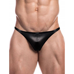 Cut4Men Brazilian Brief Underwear Black Leatherette (T8863)