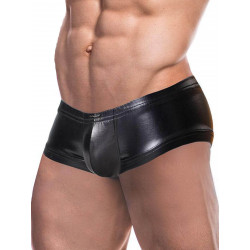 Cut4Men Booty Short Underwear Black Leatherette (T8861)