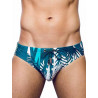 2Eros Print Swim Briefs Swimwear Feuille Green