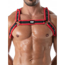 TOF Neoprene Harness Red/Black One Size (T8968)