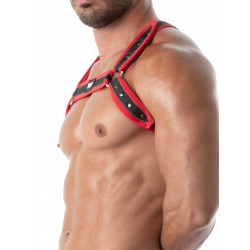 ToF Paris Neoprene Harness Red/Black One Size (T8968)