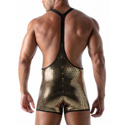 ToF Paris Star Singlet Gold/Black (T8992)