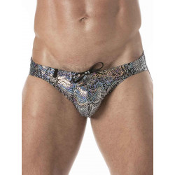 TOF Paris Splendid Mini Swim Briefs Silver (T9093)