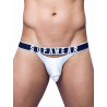 Supawear Ribbed Slashed Jockstrap Underwear White (T9146)