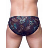 2Eros Print Swim Brief VB80 BLK Label (T9312)