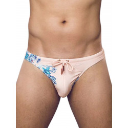 2Eros Print Swim Thong V80 Tahiti Peach (T9651)