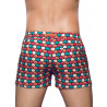 2Eros Print Swim Shorts S50 Retro Red (T9654)