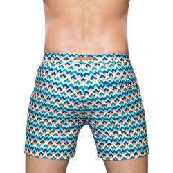 2Eros Print Bondi Shorts S60 Swimwear S60 Chevy Blue (T9658)