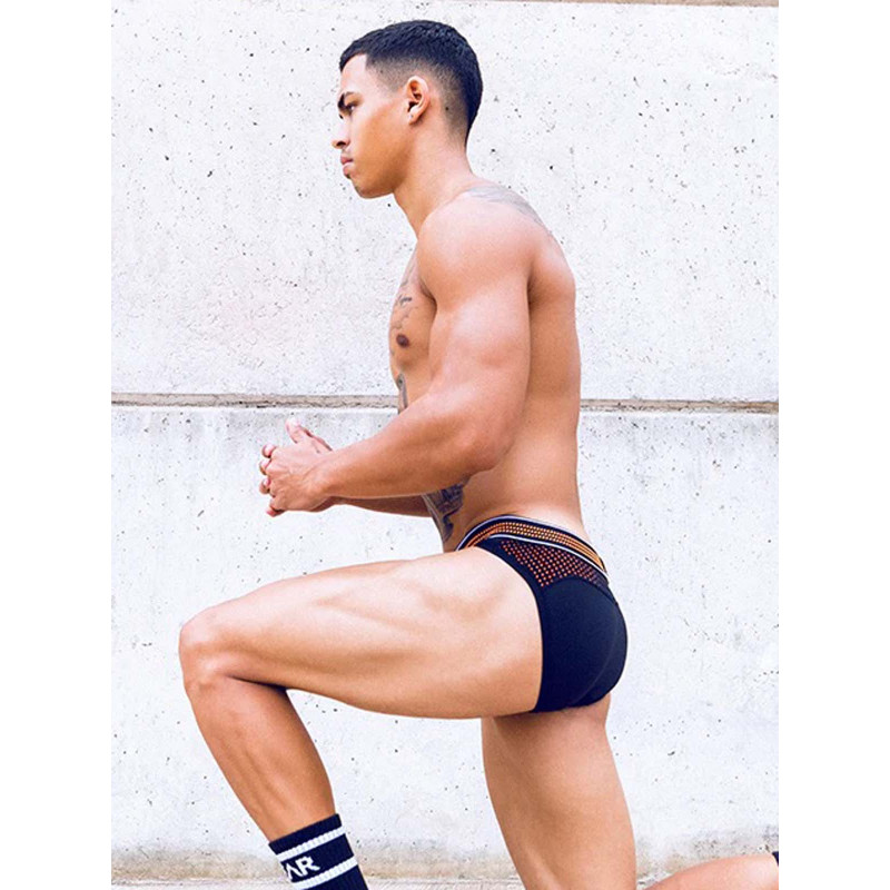 Supawear Neon Mesh Brief Underwear - Neon Orange (T9848)