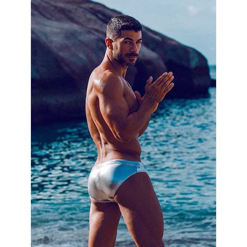 2Eros Metalux Swim Brief V30 Swimwear Silver (T9860)