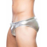 2Eros Metalux Swim Brief V30 Swimwear Silver (T9860)