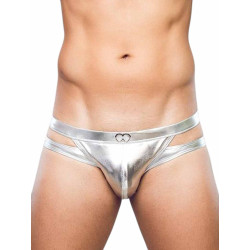 2Eros Metalux Swim Brief VB31 Swimwear Silver (T9861)