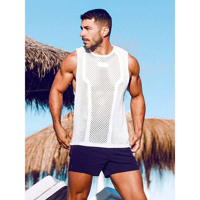 2eros Amalfi Singlet Tank Top White (T9864)