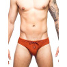 2Eros V30 Textured Swim Brief Signet Carmine (T9887)