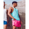 Supawear Racer Back Singlet Turquoise Blue (T9876)