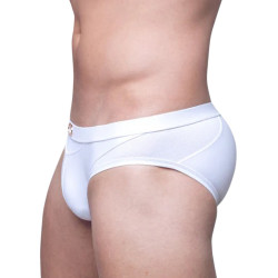 2Eros Swim Brief VB13 BLK Label White (T9900)