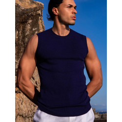 2Eros Sapphire Knit Tank Top Navy (T9926)