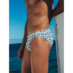 2Eros V20 Signature Print Swim Brief Mykonos (T11103)