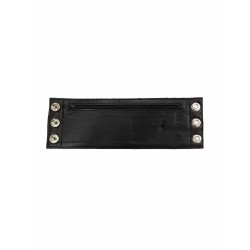 Rouge Leather Wrist Band Wallet with Stripe Black/Red (T11490)