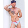 2EROS V10 Print Swim Brief Coralscape Blue