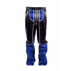 Rouge Leather Chaps Black/Blue (T11413)