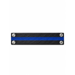 Rouge Leather Wrist Band Black/Blue (T11621)