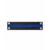Rouge Leather Wrist Band Black/Blue (T11621)
