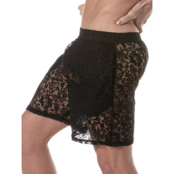 ToF Paris Lace Long Shorts Black (T11927)