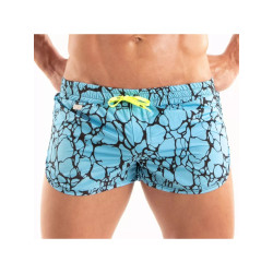 ToF Paris Printed Mini Swim Shorts Blue (T12197)