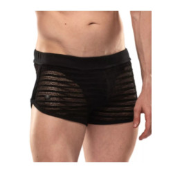 ToF Paris Sheer Mykonos Mini Shorts Black (T11760)